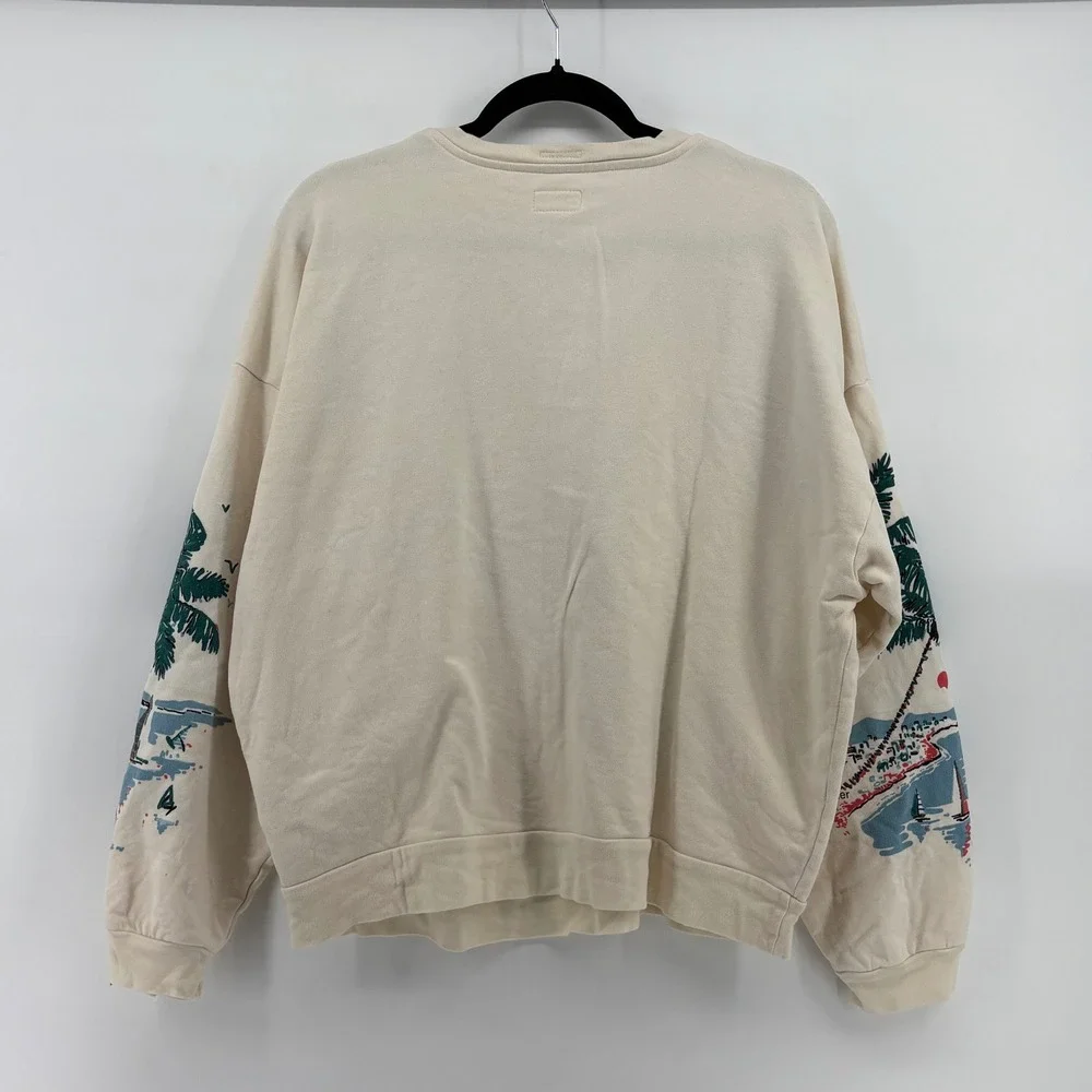 Vintage-Inspired California Graphic Sweatshirt - Cream - Picture 3 of 10